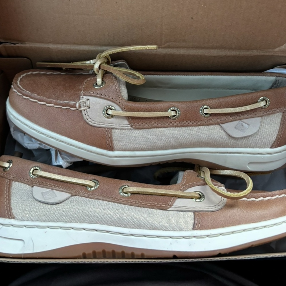 Sperry Tan and Cream Women's Sneakers